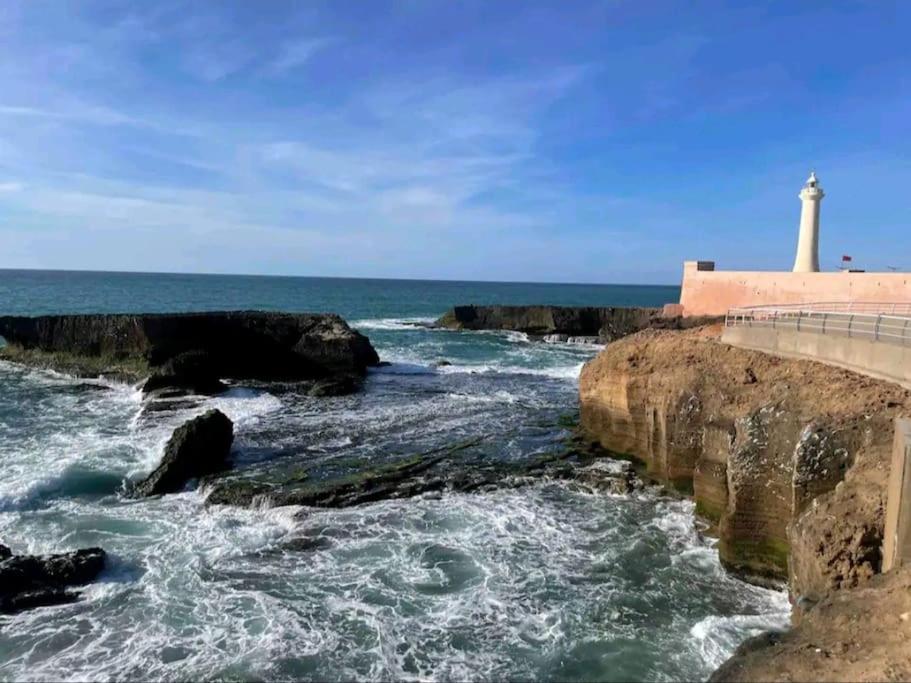 Nice Apartment Beach Front, Close To Rabat Main Sightseeing. Fiber Wifi エクステリア 写真